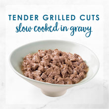 Load image into Gallery viewer, FANCY FEAST Adult Grilled Ocean Whitefish and Tuna in Gravy Wet Cat Food 24x85g
