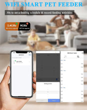 Load image into Gallery viewer, HoneyGuaridan 6L Automatic Cat Feeder, 2.4G WiFi Enabled Smart Feed Automatic Pet Feeder for Cats &amp; Dogs
