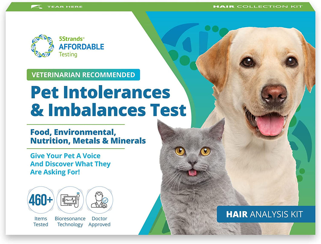 5Strands Pet Health Test - Food Intolerance, Environment Intolerance, Nutrition, Metals and Minerals