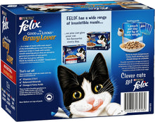 Load image into Gallery viewer, Felix Adult As Good As It Looks Gravy Lover Meat Selection Wet Cat Food, 60x85g
