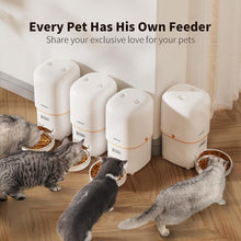 Load image into Gallery viewer, Yuposl Automatic Cat Feeders - 4L 2Packs for Pets, Over 180-day Battery Life Schedule Timed Pet Feeder, 1-6 Meals Control
