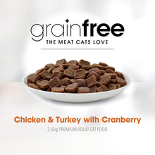 Load image into Gallery viewer, Fussy Cat Grain Free Adult Dry Cat Food Chicken &amp; Turkey &amp; Cranberries 10kg (2.5kg x4)
