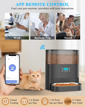 Load image into Gallery viewer, HoneyGuaridan 6L Automatic Cat Feeder, 2.4G WiFi Enabled Smart Feed Automatic Pet Feeder for Cats &amp; Dogs
