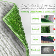 Load image into Gallery viewer, Dog Grass Pad with Tray Large, Puppy Turf Potty Reusable Training Pads with Pee Baffle
