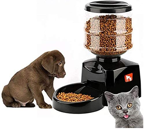 Automatic Pet Feeder Dispenser Waterer Dog Cat Self Feeding Food 5.5L