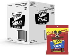Load image into Gallery viewer, Schmackos Strapz Beef Flavour Dog Treats 2kg Value Pack, (4 x 500g bags)
