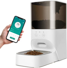Load image into Gallery viewer, Automatic Cat Feeder, Timed Cat Feeder with APP Control, Dog Food Dispenser with Stainless Steel &amp; Lock Lid, 4L
