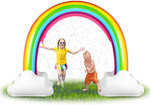 Load image into Gallery viewer, Inflatable Rainbow Sprinkler Backyard Games  Water Toy, Yard Fun for Kids with Over 6 Feet long

