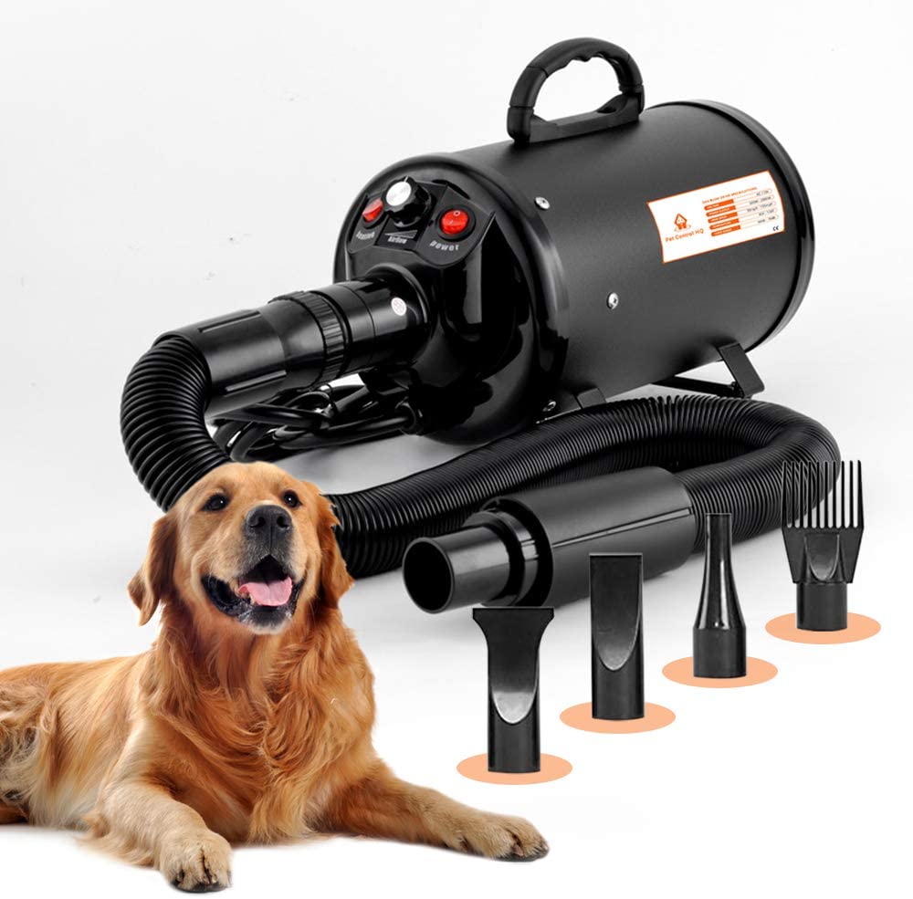 Dog Blow Dryer for Grooming 4.5HP/2800W, Stepless Adjustable Speed High Velocity Dryer for Dogs