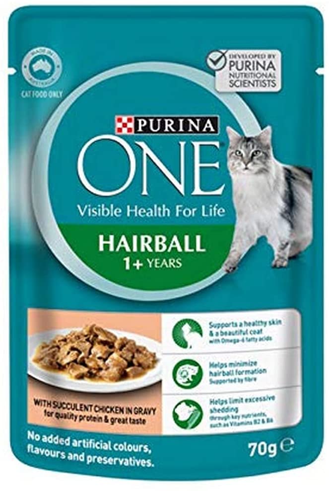 Purina One Adult Hairball with Chicken Wet Cat Food 12*0.92 KILOGRAM