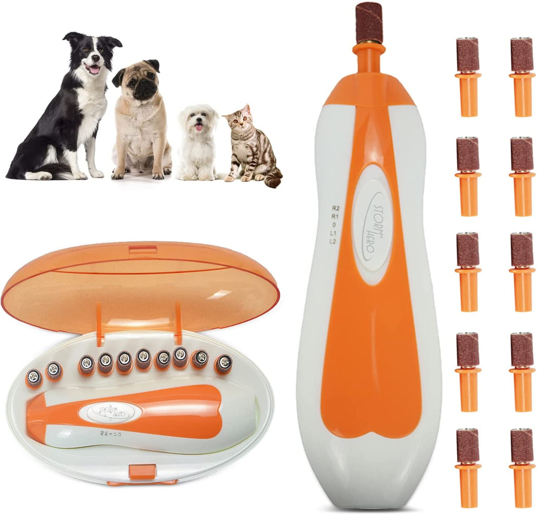 Dog Nail Grinder Nail Trimmer File, Pet Safe Electric Nail Clippers Kit 20in1