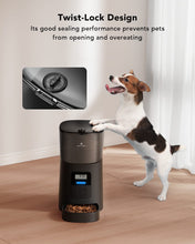 Load image into Gallery viewer, Automatic Dog Feeder, 6L Dog Food Dispenser with Twist Lock Lid
