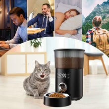Load image into Gallery viewer, Pet Feeder, Touch Screen Style, 4L Programmable Smart Food Dispenser for Cats and Dogs
