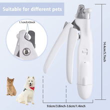 Load image into Gallery viewer, Dog Nail Grinder 2-in-1 Electric Nail File with LED Rechargeable USB Hidden and Safety Lock for Dogs/Cats
