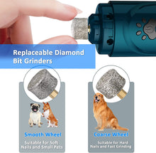 Load image into Gallery viewer, Dog Nail Grinder, Dog Nail Trimmers and Clippers Kit, Super Quiet Electric Pet Nail Grinder, Rechargeable
