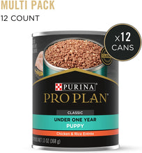 Load image into Gallery viewer, Purina Pro Plan Chicken and Rice Entree Classic Wet Puppy Food 368 g * 12PK
