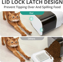 Load image into Gallery viewer, Automatic Cat Feeder, Timed Cat Feeder with APP Control, Dog Food Dispenser with Stainless Steel &amp; Lock Lid, 4L
