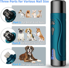 Load image into Gallery viewer, Dog Nail Grinder, Dog Nail Trimmers and Clippers Kit, Super Quiet Electric Pet Nail Grinder, Rechargeable
