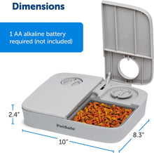 Load image into Gallery viewer, Analog 2 Meal Programmable Pet Feeder, Automatic Dog and Cat Feeder
