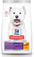 Load image into Gallery viewer, Hill&#39;s Science Diet Sensitive Stomach &amp; Skin Adult Small Bites, Chicken Recipe, Dry Dog Food, 6.8kg Bag
