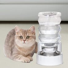 Load image into Gallery viewer, Automatic Pet Waterer, 3.5L Gravity Stainless Steel Water Dispenser Large Capacity Water Feeder for cats
