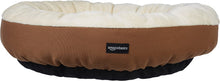 Load image into Gallery viewer, Dog bed round bolster 20 * 6 inches Brown
