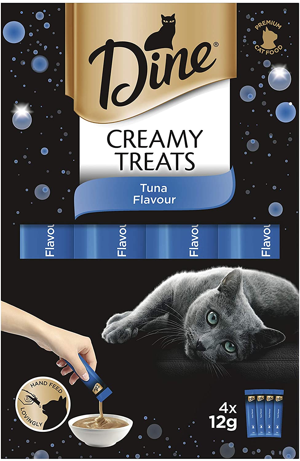 Dine creamy treats Tuna flavour cat treats 12*32 counts