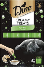 Load image into Gallery viewer, DINE Creamy Treats Chicken Flavour Cat Treats 4*12gm
