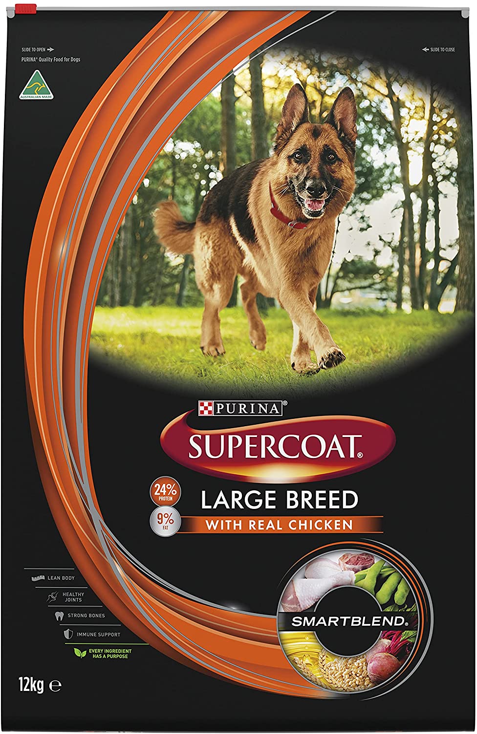 Supercoat Large Breed Dog Food, Chicken, 12kg