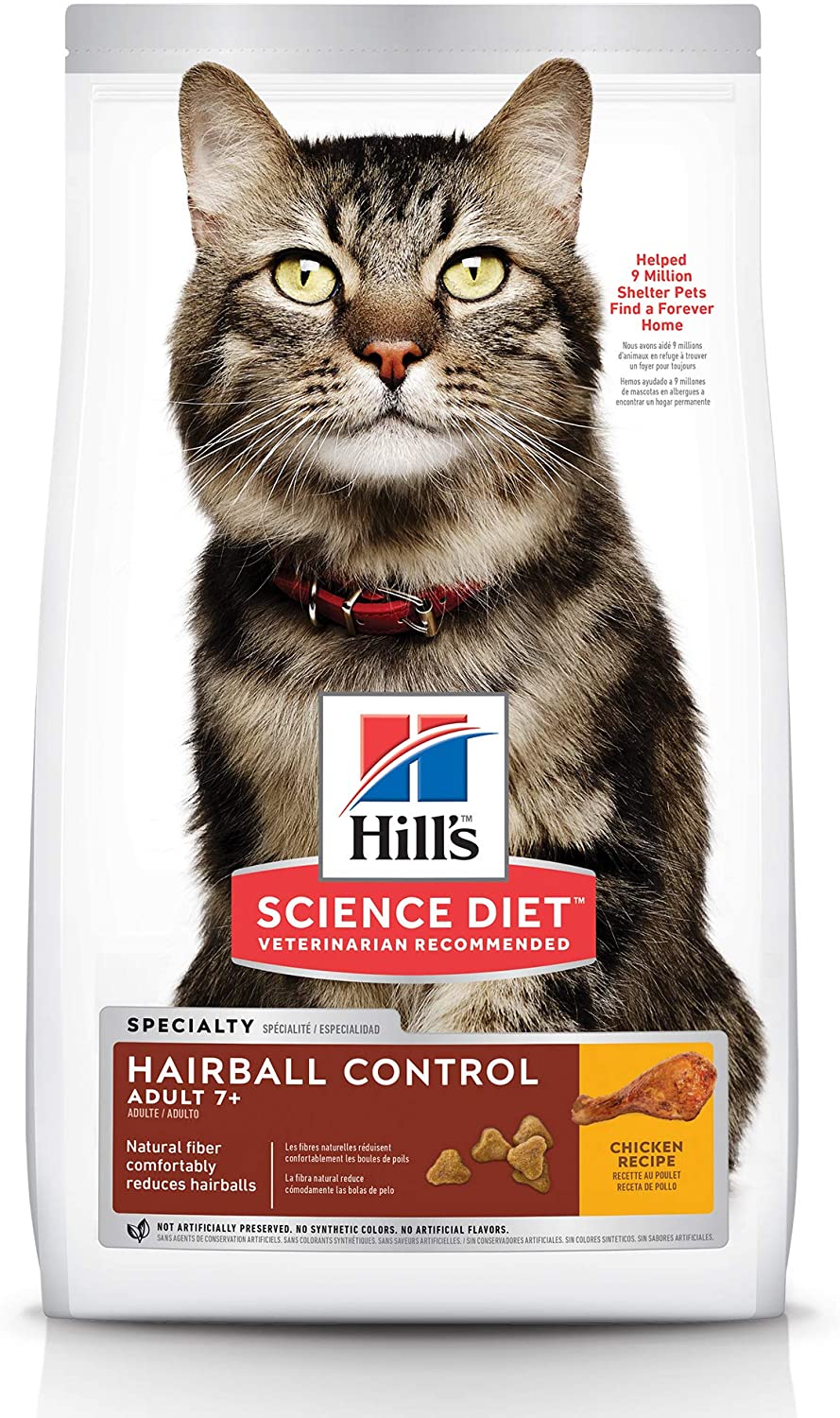 Hill's Science Diet Hairball Control Senior Adult 7+ (4KG)