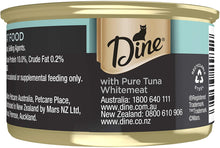 Load image into Gallery viewer, Dine Desire Pure Tuna Whitemeat Wet Cat Food 85g x 24 Pack
