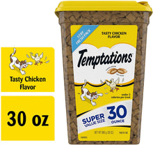 Load image into Gallery viewer, TEMPTATIONS Classic Crunchy and Soft Cat Treats Tasty Chicken Flavor 30 OUNCE
