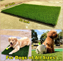 Load image into Gallery viewer, Dog&#39;s Artificial Grass 2 Pack Replacement Dog Grass Pads, 33inch X Outdoor dog pee

