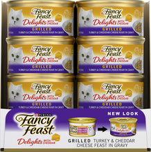 Load image into Gallery viewer, Fancy feast delight with cheddar Turkey adult wet cat food 24*85gm
