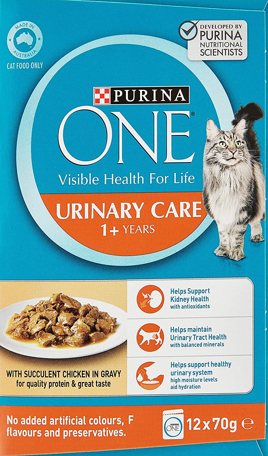Purina ONE Adult Urinary Care with Chicken Wet Cat Food, 12 Pouch 0.92KG