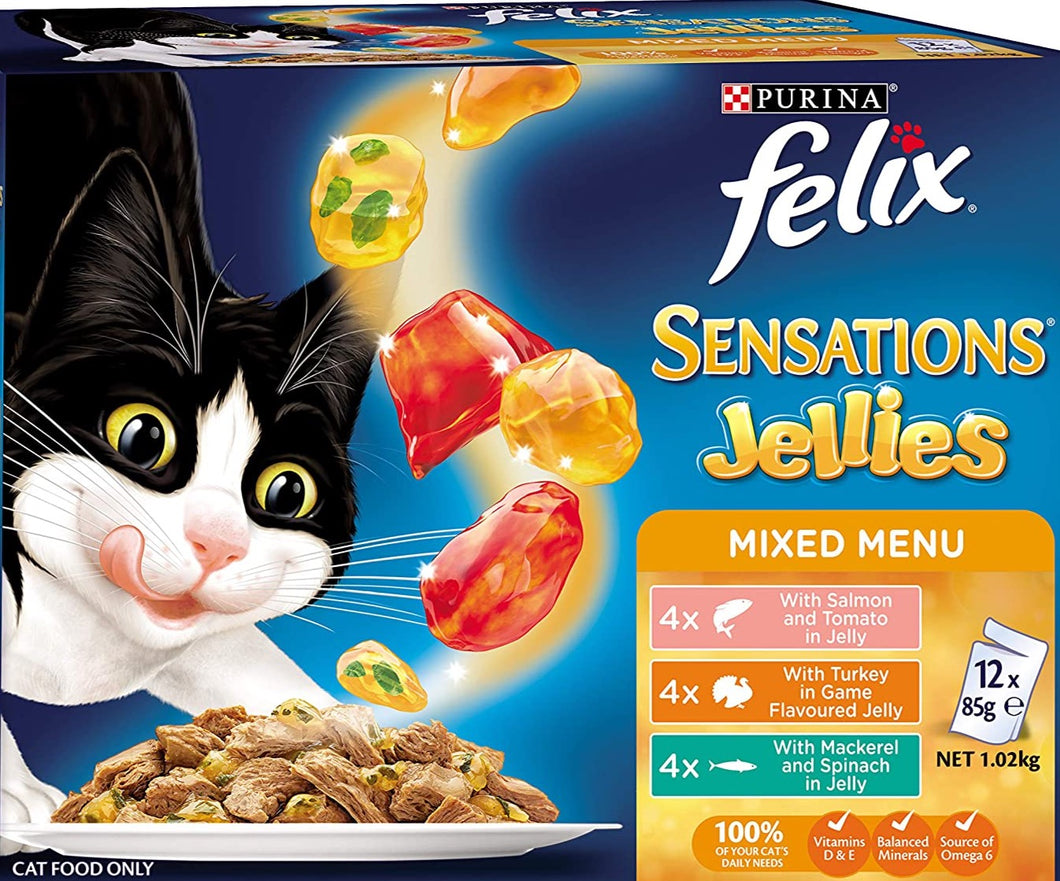 Felix Sensations Jellies Mixed Menu 60*85gm