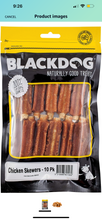Load image into Gallery viewer, Black dog Chicken Skewers 10 PK
