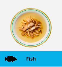 Load image into Gallery viewer, Dine melting soup Tuna &amp; Chicken wet cat food 24*40gm
