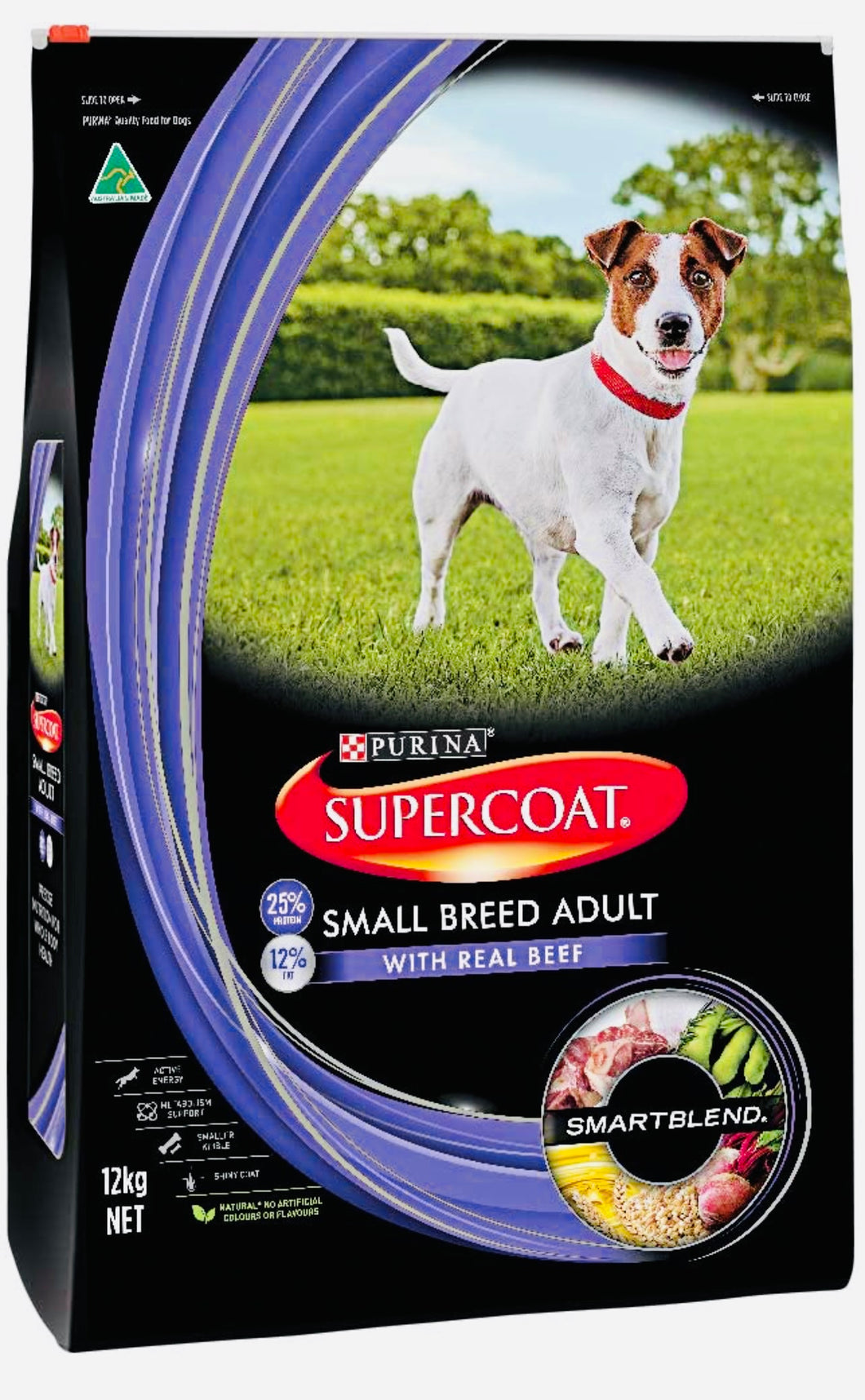 Supercoat Small breed Beef dog food 12KG