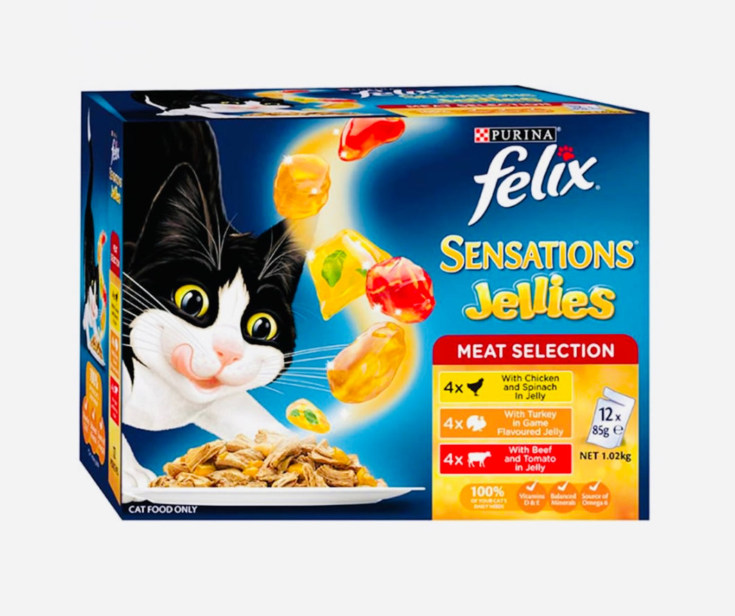 Felix sensational jellies meat selection 12*85gm