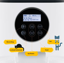 Load image into Gallery viewer, Automatic 6L pet food dispenser with LCD screen
