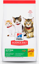 Load image into Gallery viewer, Hills science diet kitten chicken recipe dry cat food 10KG bag
