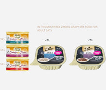 Load image into Gallery viewer, Purina Fancy feast gravy lover poultry &amp; Beef Lamb with Tuna Mornay 29*85gm
