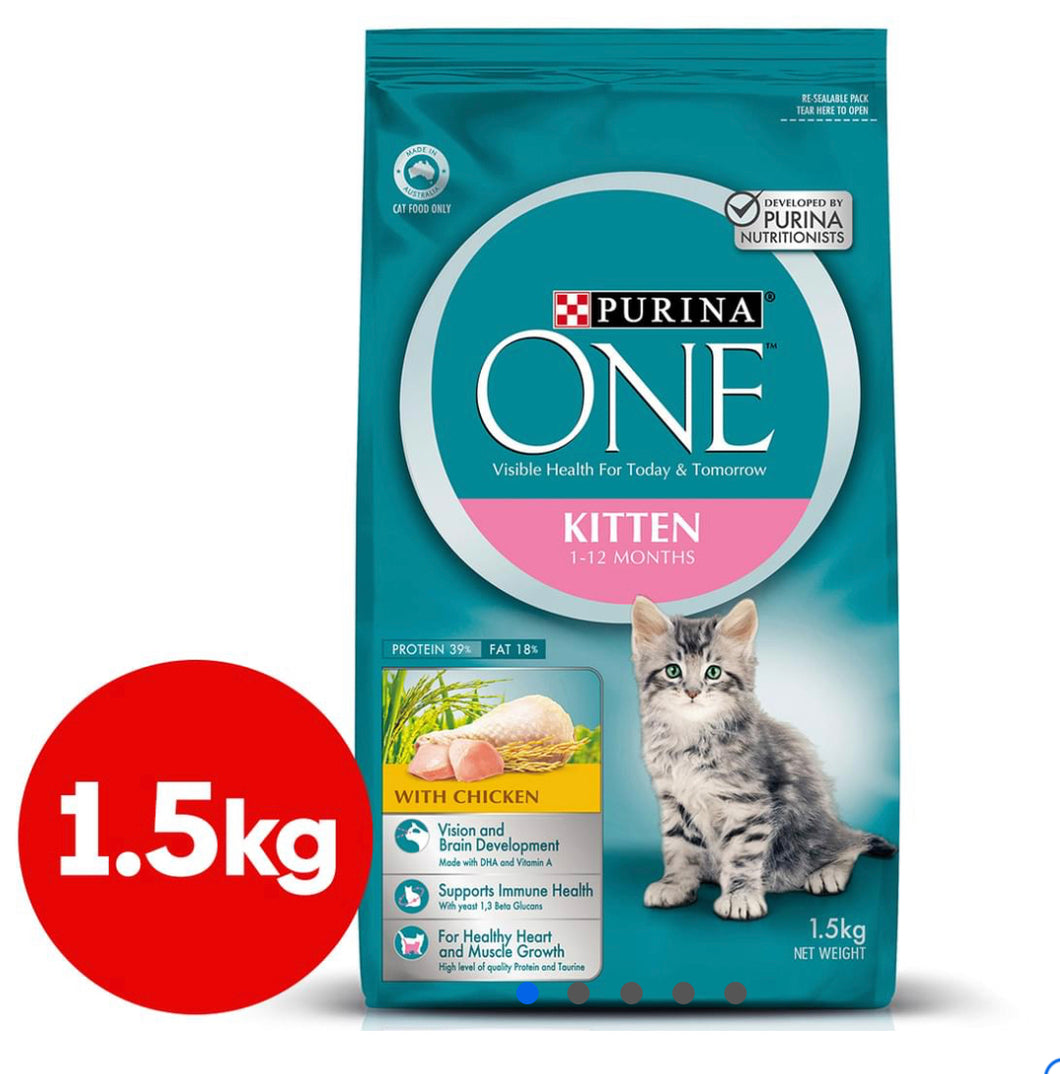 Purina One Dry Kitten Food with Chicken 1.5kg