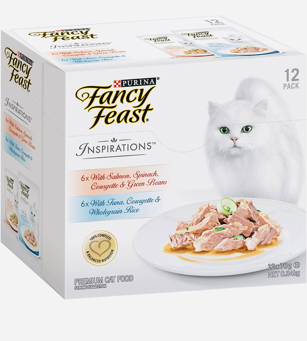 Fancy Feast Inspiration Salmon & Tuna Multipack 24*70gm(Adult)
