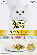 Load image into Gallery viewer, Fancy Feast Petite Cuisine Turkey Chicken &amp; Tuna Wet Cat Food 6*50gm
