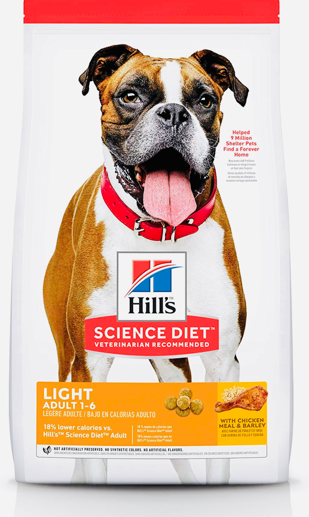 Hill’s science diet adult light chicken meal and barely recipe 3kg