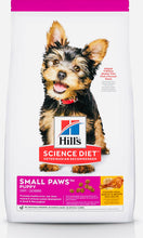 Load image into Gallery viewer, Hill’s science diet puppy small paws dry dog food,chicken meal barley and brown rice for small and toy breed dogs 1.5kg
