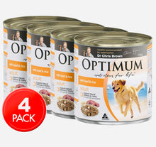 Load image into Gallery viewer, Optimum wet dog food for adult beef and rice 4*700gm
