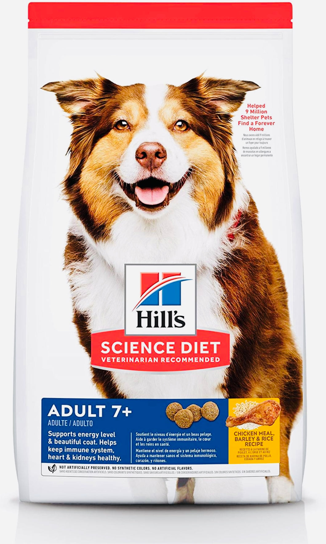 Hill’s science chicken meal barley & brown rice recipe for senior 12KG bag